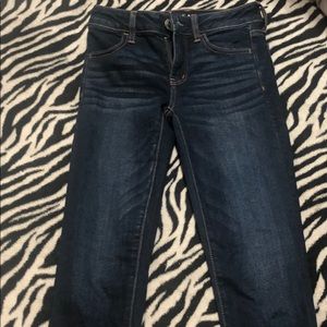 American Eagle dark washed jeggings
